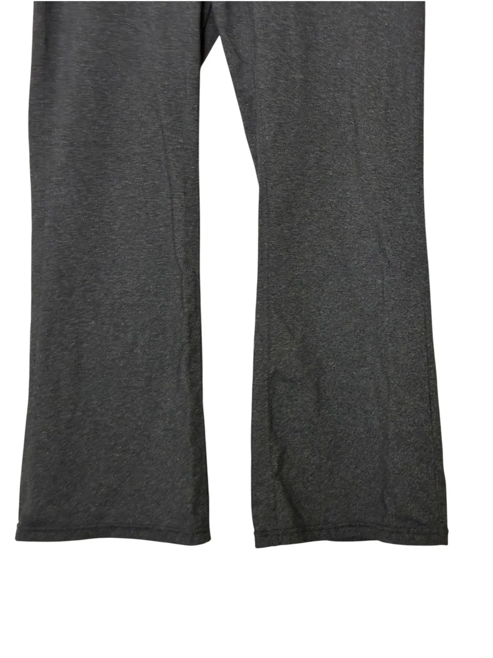 Athleta | Gray 2000’s Mid Rise flare stretch leggings yoga pants size LP